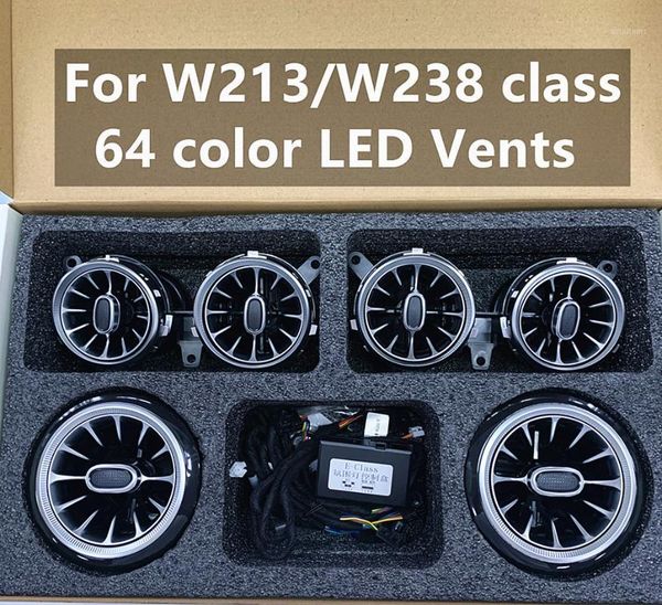 

64color the turbine vents for w213/w238/w205/x253/cla/glc e class/e200/e320 coupe automotive ambient lighting1