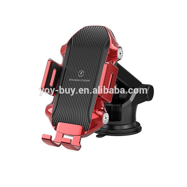 

car touch fast automatic smart phone holder compatible mobile phones with wireless charging function