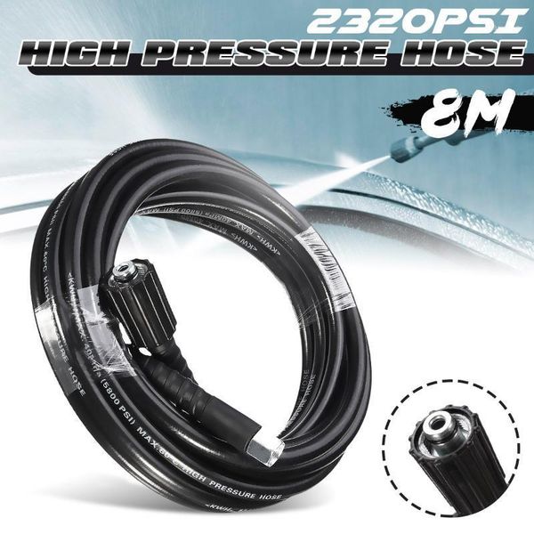 

8 meter 2320psi 160bar high pressure washer hose pipe car cleaning extension water hose for karcher high pressure cleaner1