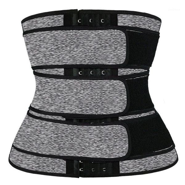 

waist support trainer for women belt cincher body shaper slimming sports girdle1, Black;gray