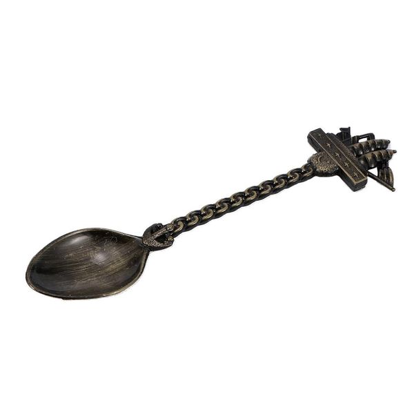 

мода 5 шт. ретро готический узор резные кофе чайные закуски сахар бронзовые ложки кухонные столовые приборы творческая посуда h wmtcbg