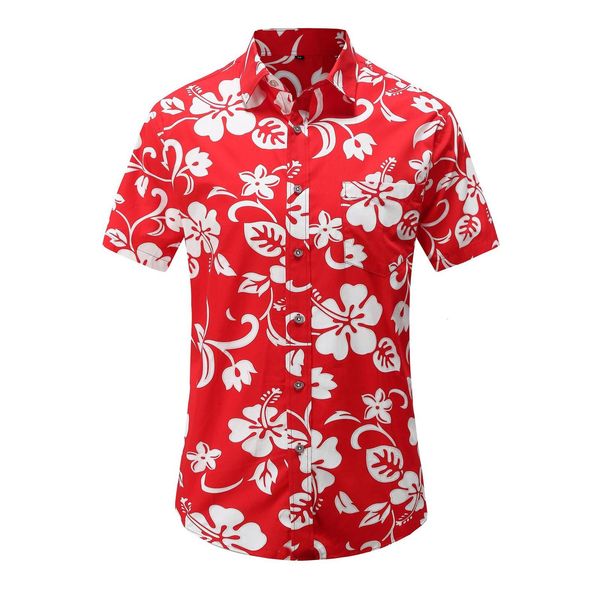

мужская летняя мода пляж гавайская рубашка бренд slim fit с коротким рукавом цветочные рубашки случайные праздничные вечеринки одежда camisa, White;black