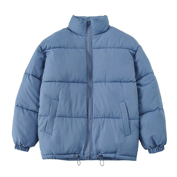 

2021 new and american casual stand collar drawstring hong kong style bread suit 20 winter versatile thickened cotton jacket nq5g, Black