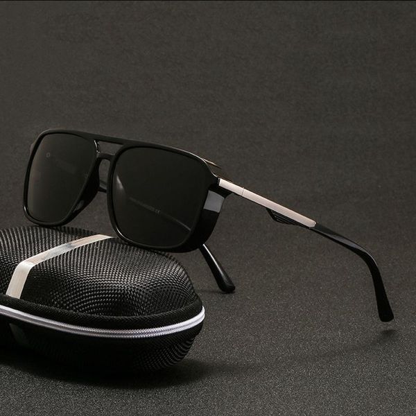 

2020 new tr polarized sunglasses men outdoor driving sunglasses europe and america trend fashion men's glasses, White;black