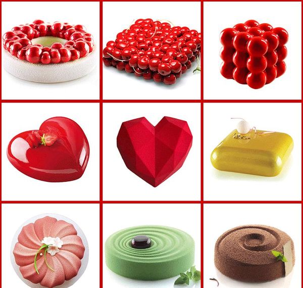 

make sile dish 3d cake mousse for round molds dessert tools baking heart decorating pan chocolate mold cakes brownie wmtbt homeindustry