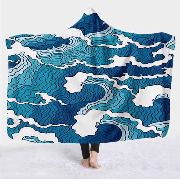 

blankets japanese famous paintings the great wave blanket hooded 3d full print wearable adults men women style-4