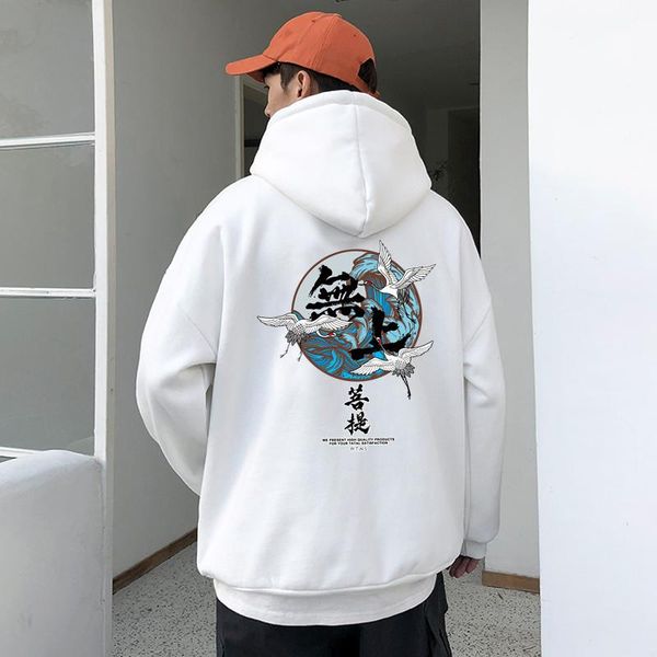 

men's hoodies & sweatshirts sweatshirt men hooded streetwear 2021 printing hip hop oversized hoodie tracksuits outwear patchwork hoody, Black