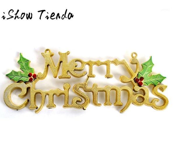 

20cm christmas tree decoration shiny merry letter card for xmas hanging ornament adornos de navidad1