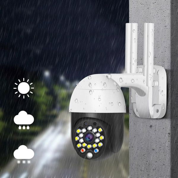 

outdoor remote wireless network hd ip66 waterproof ip camera sound light alarm video surveillance cctv accessories
