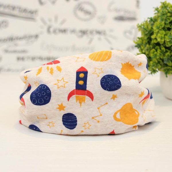 

new 2020 autumn winter girls cotton scarf cartoon sun kids o ring magic neckerchief spring children bufandas girls neck warmer, Blue;gray