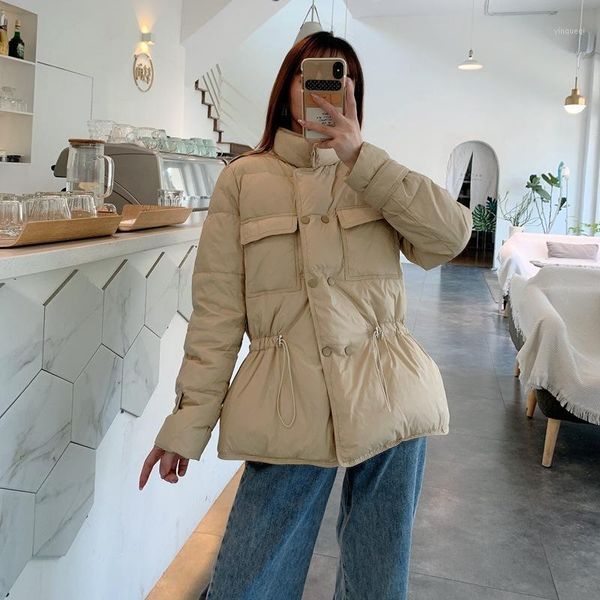 

women's down jacket winter female jacket 90% white duck down coats warm parkas woman short clothes 2020 mujeres abrigos pph12171, Black