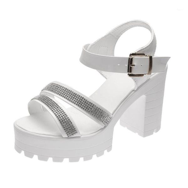 

sandals women's ladies fashion casual open toe strap buckle high heel shoes summer wedges outdoor1, Black