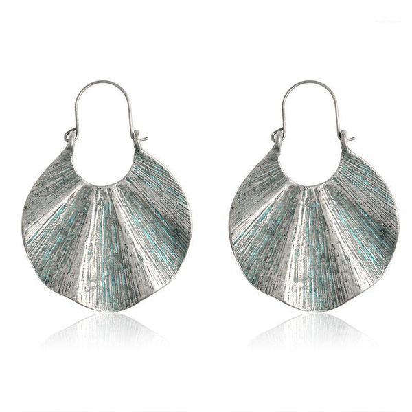 

hoop & huggie earrings round wave charm earring for women vintage ear jewelry fashion wholesale1, Golden;silver