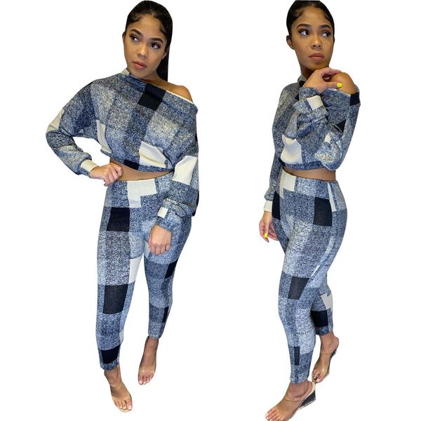 

one-shoulder checkered suit, White