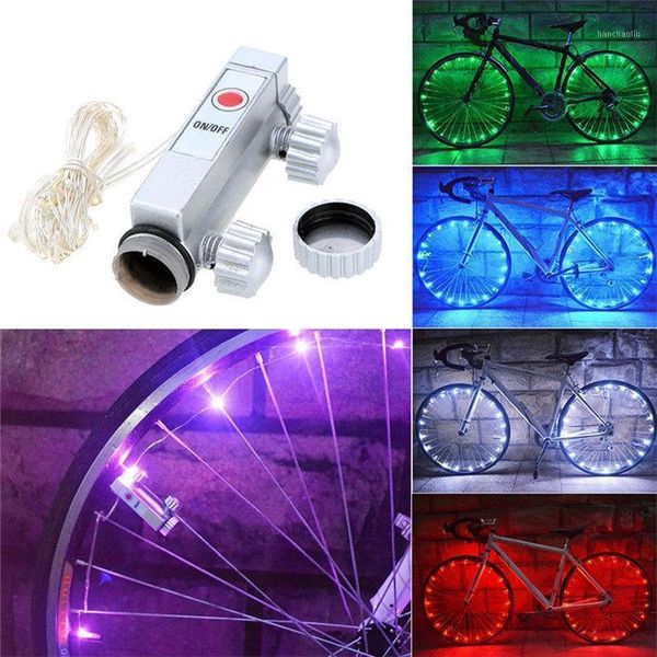 

bike lights 20led steel light mountain night riding string wheel lights1