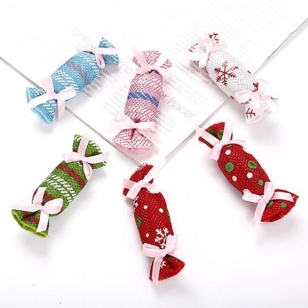 

pet christmas candy shape sachet gift for cats kittens catnip toy non-toxic healthy cat toys new1