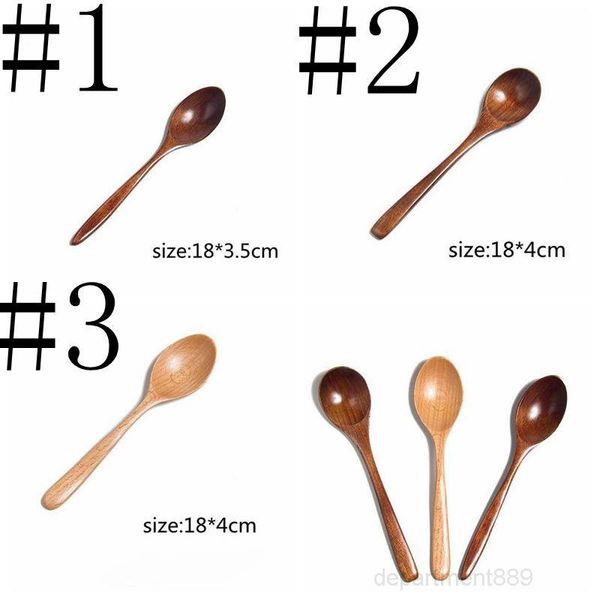 

wood dinner soup tea honey coffee long handle spoons natural wooden spoon kitchen utensil tableware dhd350