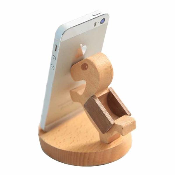 

kjnnkjsdlasmart design natural wood, smooth surface and excellent touch feeling wooden stand cell phone holder3efss
