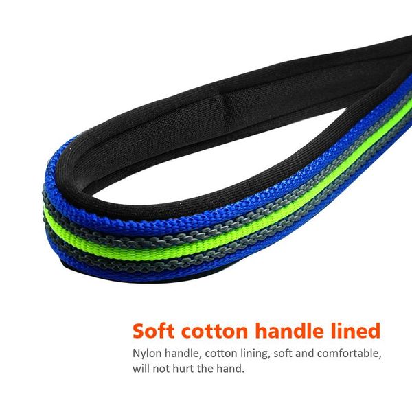 

durable to 15m dog tracking training lead leash long lead with padded handle special non-slip design for any size sqccue