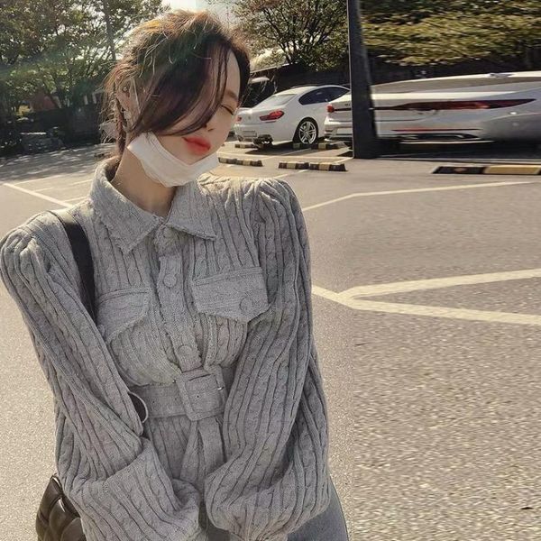 

new arrival spring/autumn korea style women casual long sleeve turn-down collar coat pocket design single breasted clothes b285, Black;brown