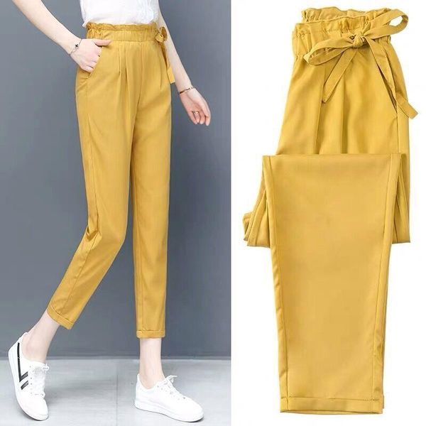 

summer women's fashion elastic waist 3/4 jogging capri hose strass dance paisley drawstring casual sport fitness pants plus size, Black;white