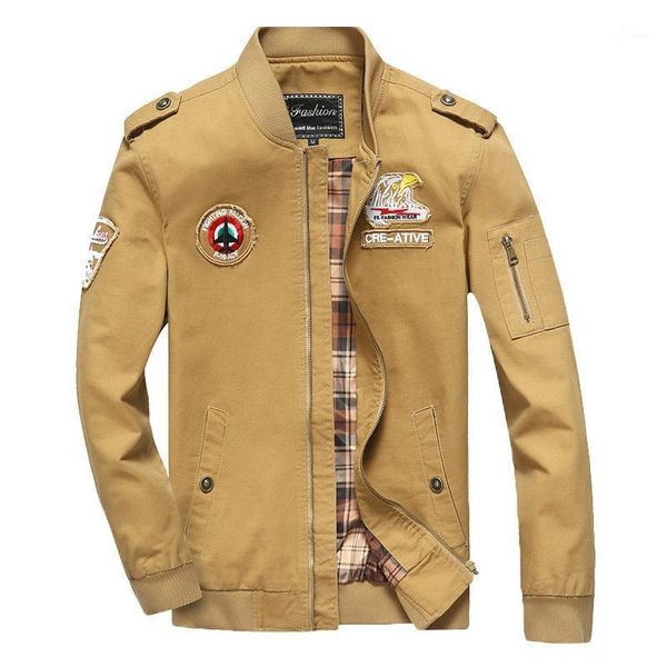 

army jackets man casual windbreaker outwears 2021 jacket men bomber jackets plus size 5xl baseball jacke1, Black;brown