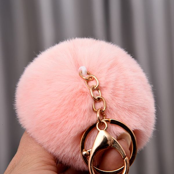 

case key imitation ball rabbit chain pendant hair bag ornament accessories, Silver