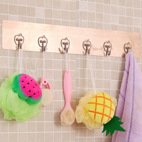 

sell seamless viscose kitchen shower room wall door stick hook hanger storage rack