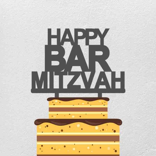 

other festive & party supplies personalized cake er happy bar mitzvah acrylic for decoration