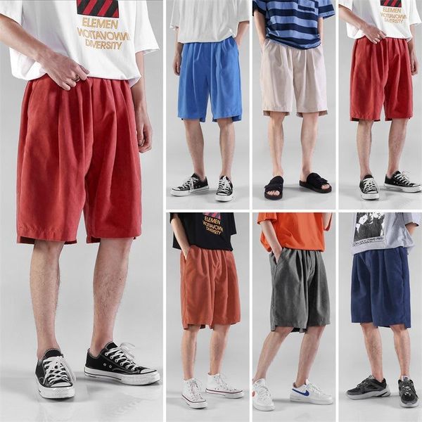 

men's casual shorts summer casual shorts sub-men's loose-fit multi-color -401, White;black