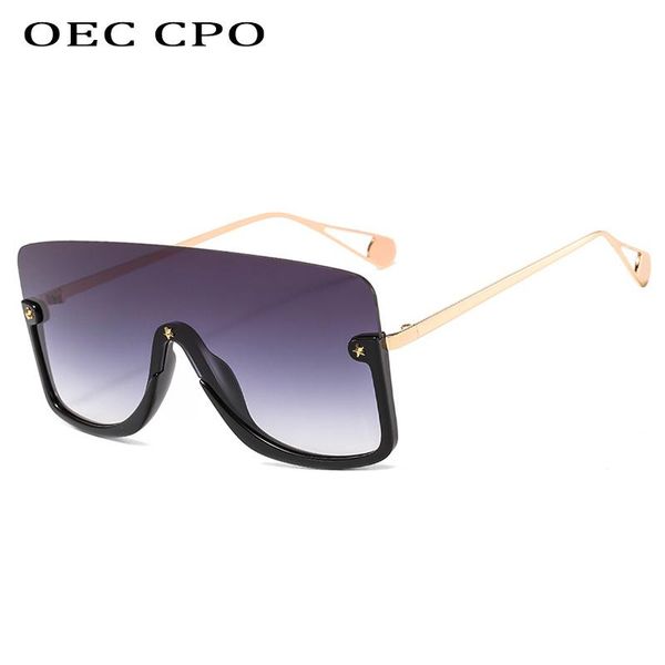 

sunglasses flat women oversized fashion square half frame men vintage outdoor personality eyeglasses, White;black
