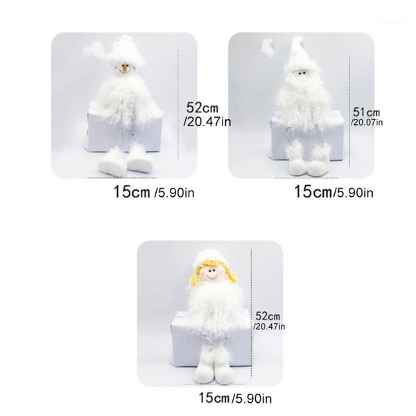 

christmas decorations plush santa snowman cute dolls tree desk