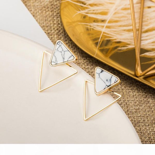 

qualitynew korean heart acrylic earrings for women 2020 fashion vintage statement geometric drop dangle earring kolczyki female jewelry, Silver;gold