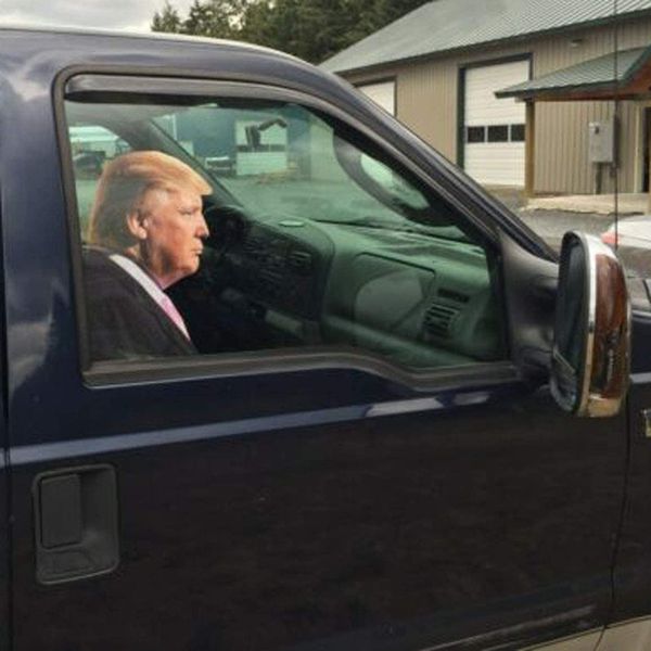 

toogod trump 2020 car sticker car window cling rider window decal (for passenger/right side)