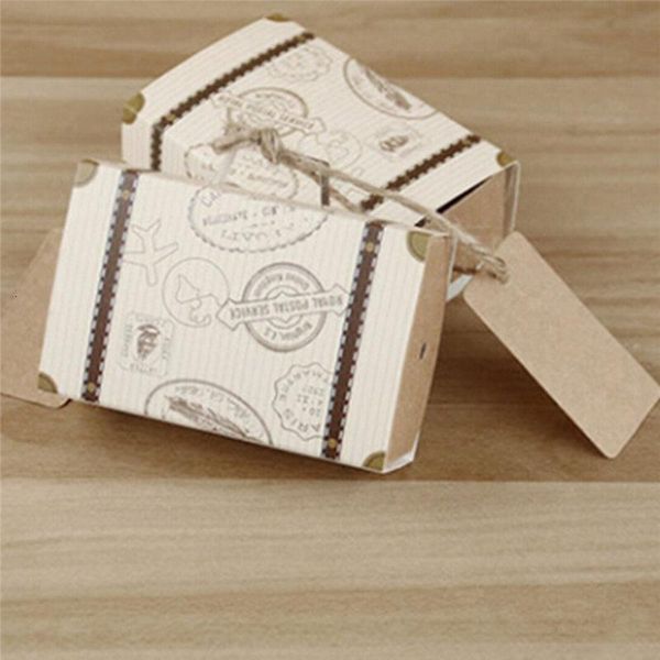 

candy 10pcs vintage box mini favor suitcase chocolate boxes sweet bags for wedding decoration