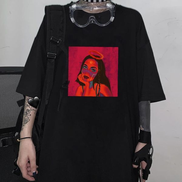 

2020 new summer white spoof tshirt o-neck print casual short sleeve street female t-shirt harajuku t shirt women's shirt