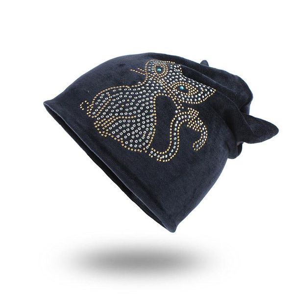

flb cat ear beanies women winter warm velvet hat for female double layer thick skullies beanie cute ear flaps cap girls f18053 wmtrvi