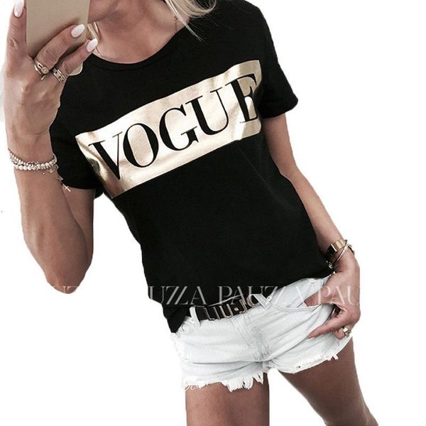 

summer womens and blouses short sleeve vogue slogan shining basic tee shirt femme harajuku arrival brand dames kleding, White
