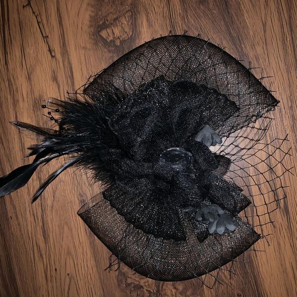 

haimeikang fascinator cocktail hat for wedding holiday women french veiling hair headband vintage fashion lady party ac qylycd