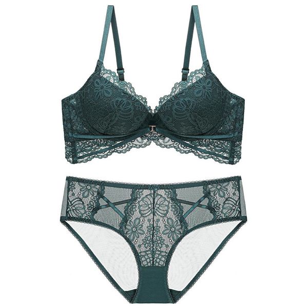 

termezy new fashion lace underwear set push up bra set lace bra and panty set comfortable and breathable lingerie c1212, Black;white