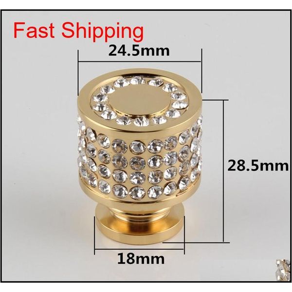 

chrome plating golden diamond shape crystal glass drawer cabinet knobs and pull handles kitchen door handl qylqay packing2010