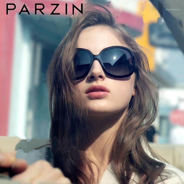 

parzin polarized sunglasses women brand designer oversized female sun glasses elegant big frame ladies shadies uv400 black 62161, White;black