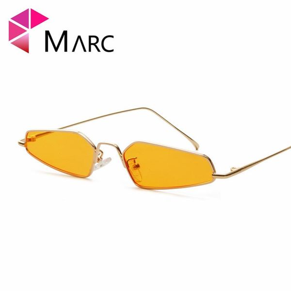 

sunglasses marc personality metal fashion ins woman ocean small yellow trendy uv400 2021, White;black