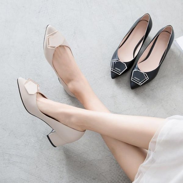 

pxelena 2021 autumn fashion shoes women black beige slip on chunky square high heels pumps ladies office date footwear 34-43