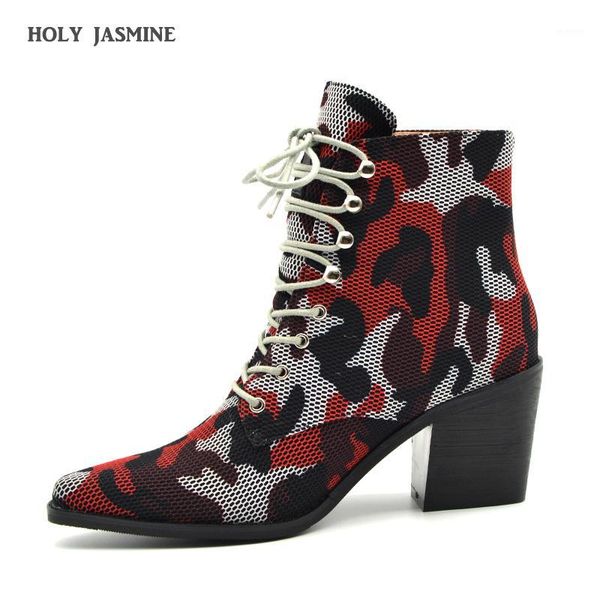

genuine2020 new winter ankle boots handmade leather boots women lace-up square heel fits true to size, take your normal size1, Black