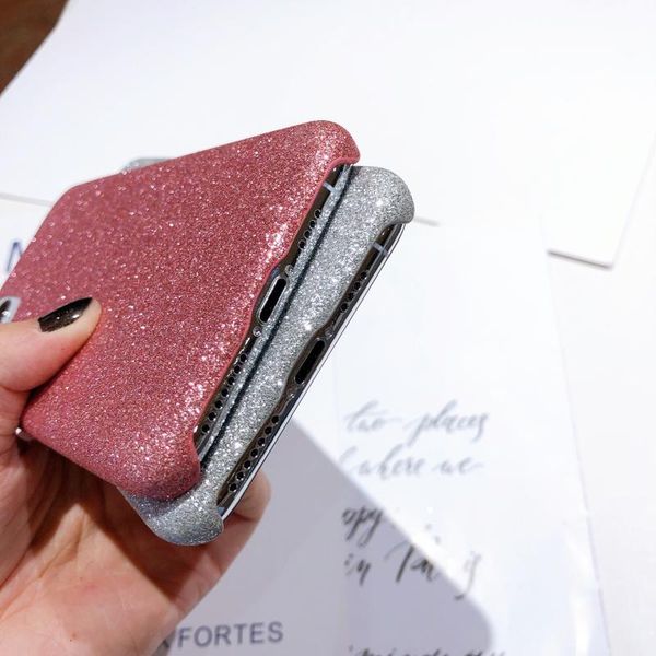 

luxury sparkle glitter fhx-sf чехол для телефона для iphone11 pro xs x xr xs max 8 7 11 se (2020) рождественские блестки slim cover wmtuot