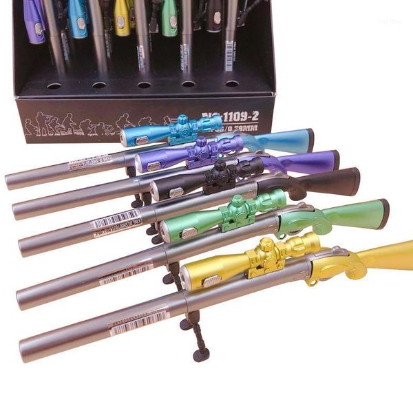 

upgraded version 98 gel pen color led lights sniper rifle modeling toy pen for kids gift stationary school supplies1