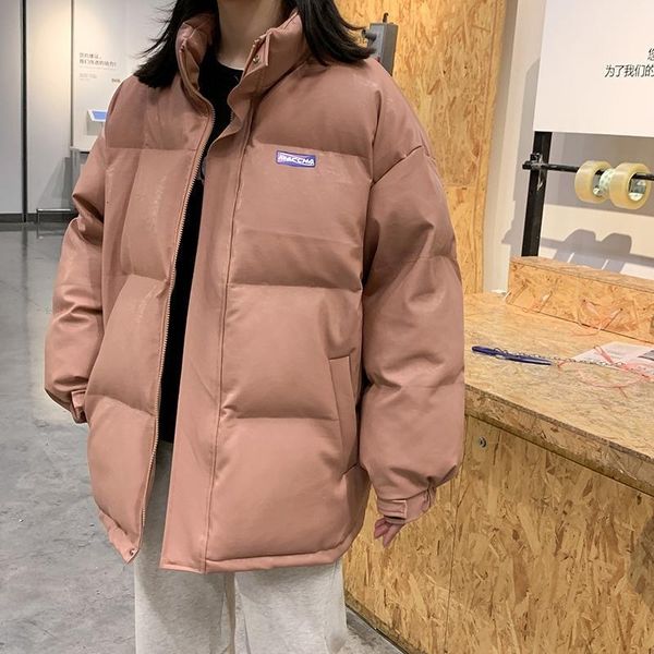 

oversize 2021 new high-quality pink black cotton parkas women high street woman winter female jacket pair parka bspr