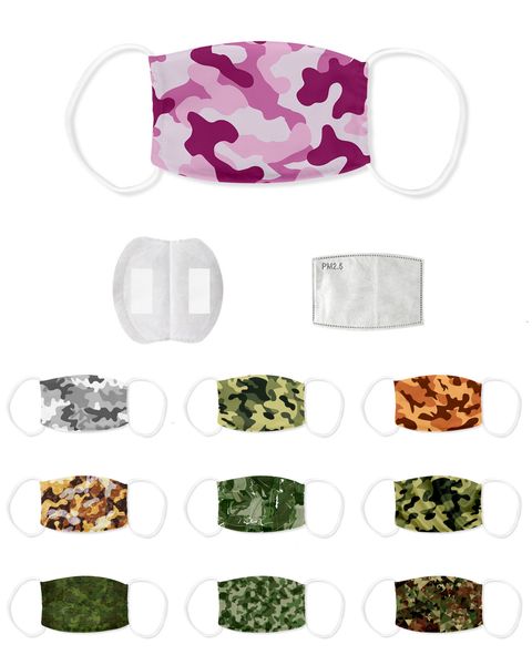 

washable reusable anti-dust mouth face masks camouflage mask with filter anti cold mask humanized designer luxury face masks