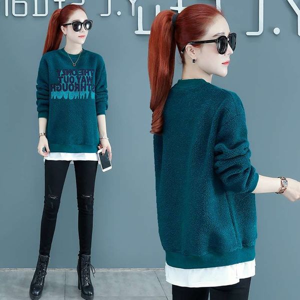 

and cashmere thickened sweater for women's winter 2020 new foreign style short lamb wool top, Black